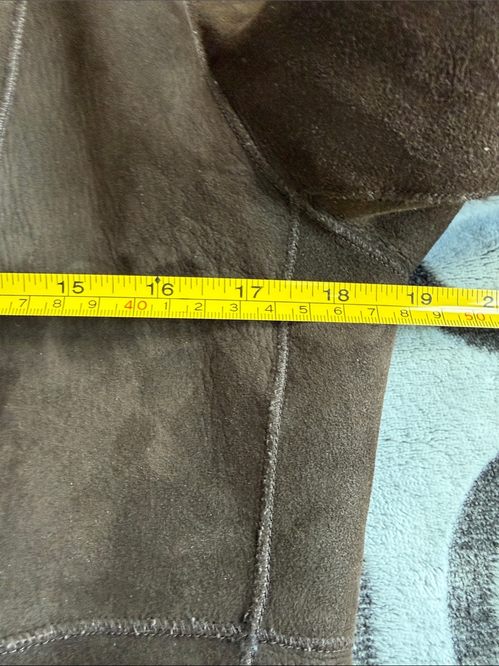 Blue Duck Chocolate Brown Shearling Coat with Wide Collar Hood - Women Size S - Picture 10 of 11